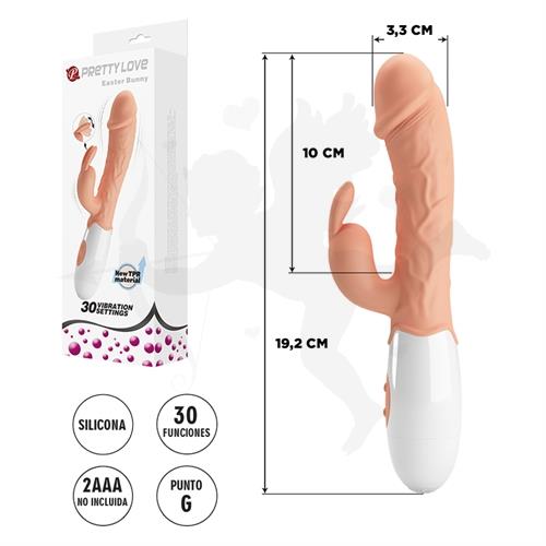 Vibrador con estimulacion de clitoris